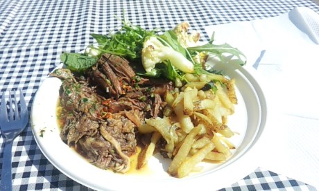 Braised beef lunch. Yum!!!!