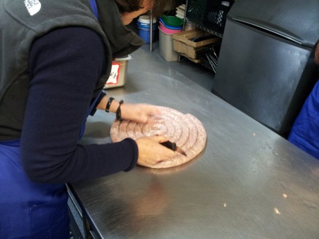 Forming coils to increase table space. 